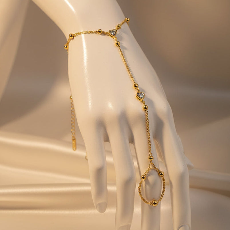 Heart Zircon Hand Harness