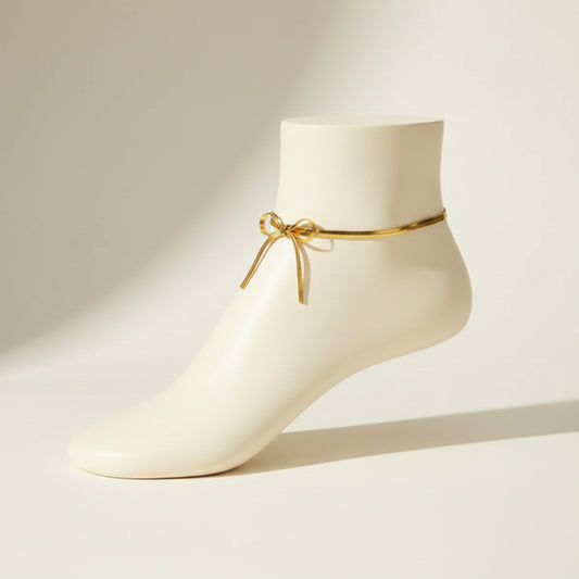 Bow Snake Chain Anklet