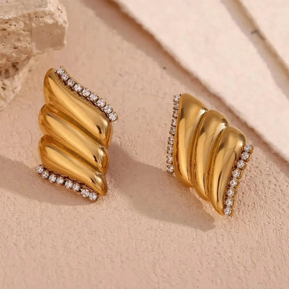 Studded Papyrus Earrings