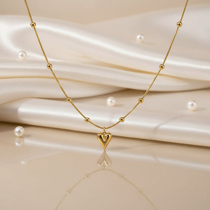 Golden Heart Pendant Chain